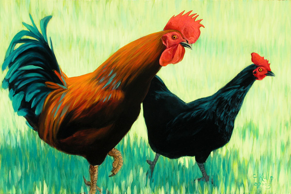Red Rooster, Black Hen